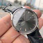 Copy Jaeger LeCoultre Master Swiss 8217 Watch SS Gray Rhodium Dial